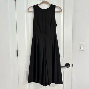 NWOT Black Sleeveless Open Back Culottes Jumpsuit